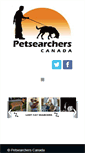 Mobile Screenshot of petsearcherscanada.com